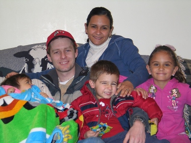 Ben and Jen Barron and their beautiful children